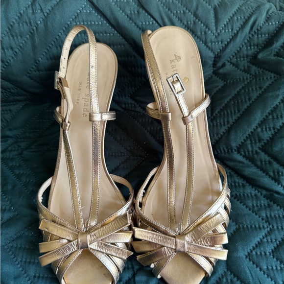 Kate Spade Shoes |  Strappy Open Toe And Heel Slip On High Heels, Size 7 1/2 - Picture 2 of 6